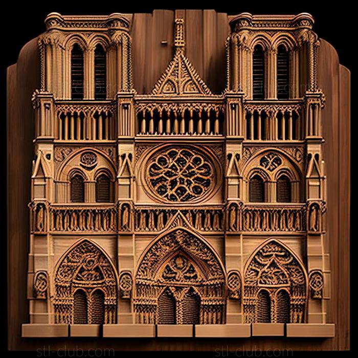 3D model notre dame (STL)